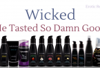 line up of wicked flavored lube and other lubricants