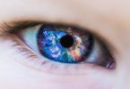 making eye contact with a galaxy in the iris