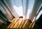 sunshine through the curtains