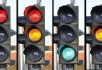 traffic lights with mixed signals
