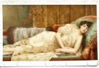vintage picture of woman in deep sleep
