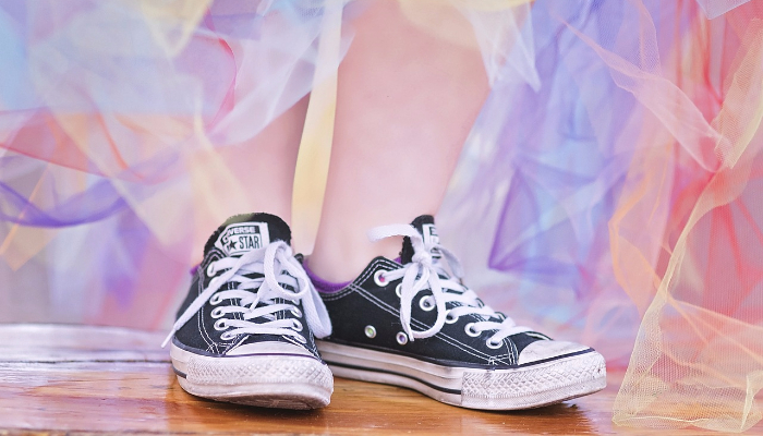 sneakers and tulle might be a good babygirl uniform and look