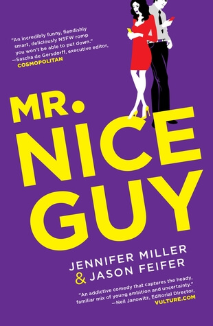 book cover for Mr. Nice Guy -- purple background, title in yellow letters